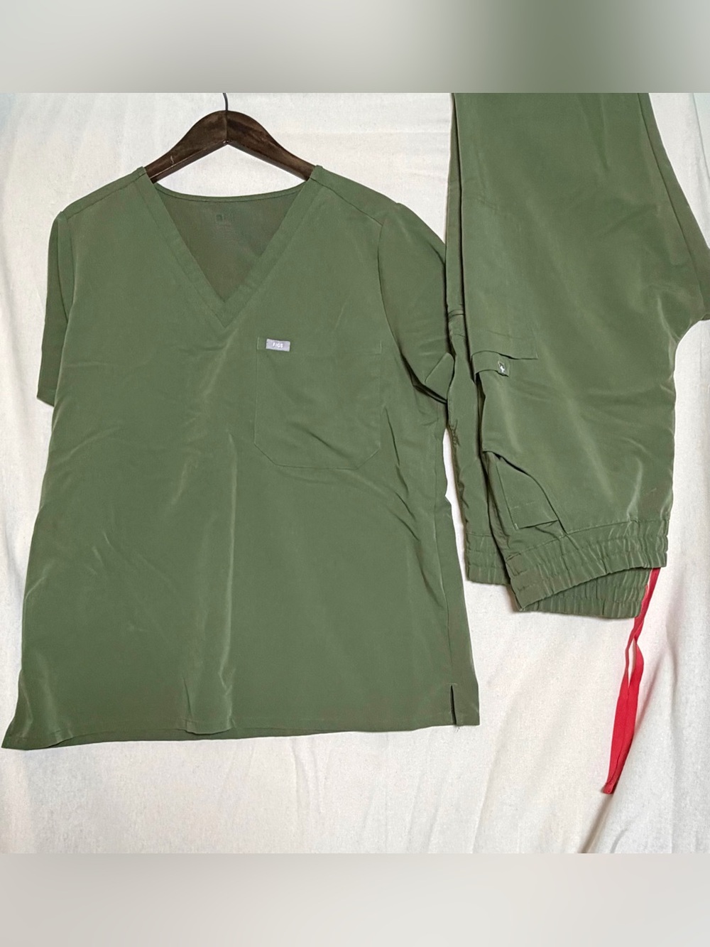 Figs Women's Olive Green Set XL